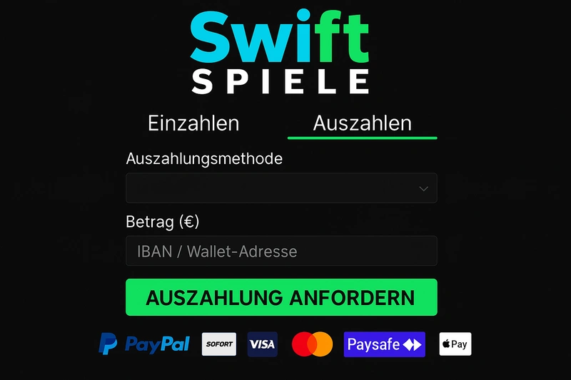 swiftspiele withdrawal page